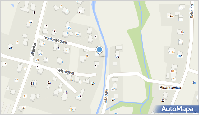 Pisarzowice, Truskawkowa, 7, mapa Pisarzowice