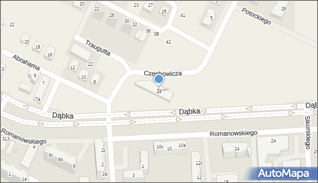 Pogórze, Traugutta Romualda, gen., 24, mapa Pogórze