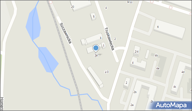 Poznań, Truskawiecka, 1a, mapa Poznania