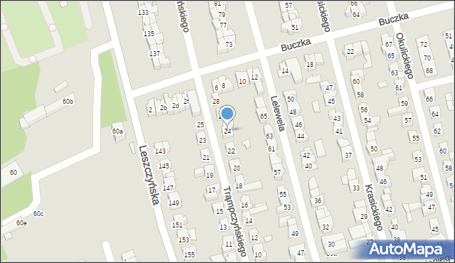 Poznań, Trąmpczyńskiego Wojciecha, 24, mapa Poznania