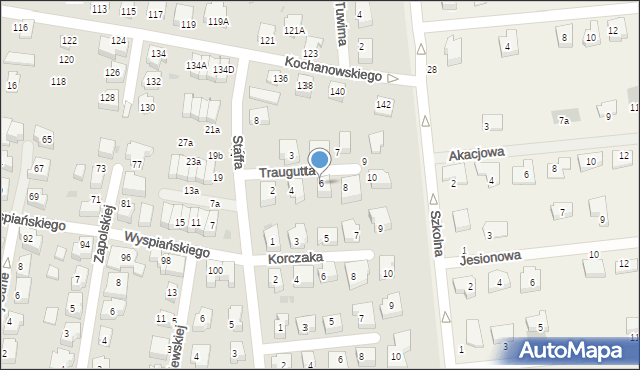 Pruszcz Gdański, Traugutta Romualda, gen., 6, mapa Pruszcz Gdański