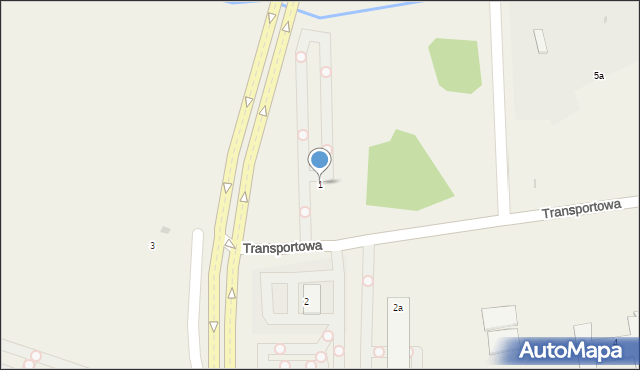 Pyrzowice, Transportowa, 1, mapa Pyrzowice