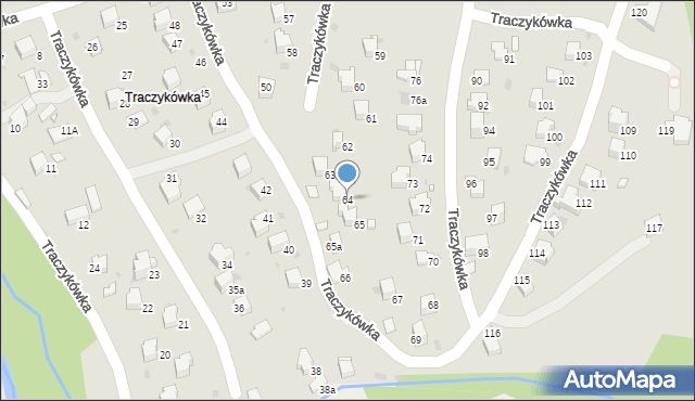 Rabka-Zdrój, Traczykówka, 64, mapa Rabka-Zdrój