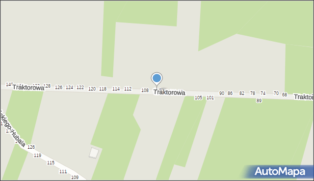 Radomsko, Traktorowa, 104, mapa Radomsko