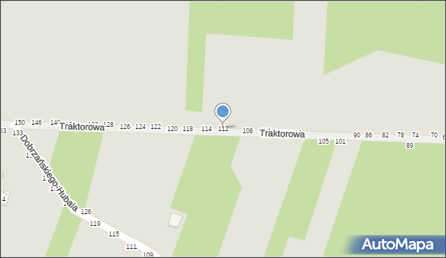 Radomsko, Traktorowa, 112, mapa Radomsko