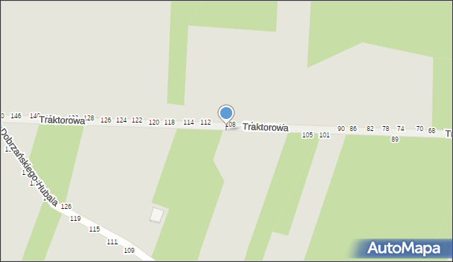 Radomsko, Traktorowa, 119, mapa Radomsko