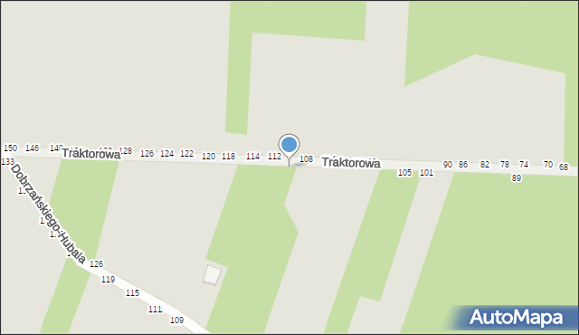 Radomsko, Traktorowa, 121, mapa Radomsko