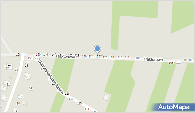 Radomsko, Traktorowa, 122, mapa Radomsko