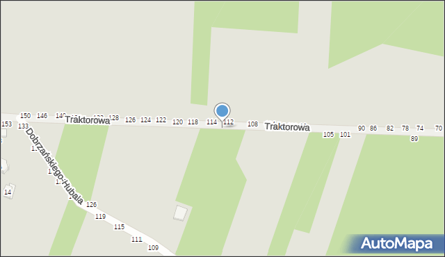 Radomsko, Traktorowa, 125, mapa Radomsko