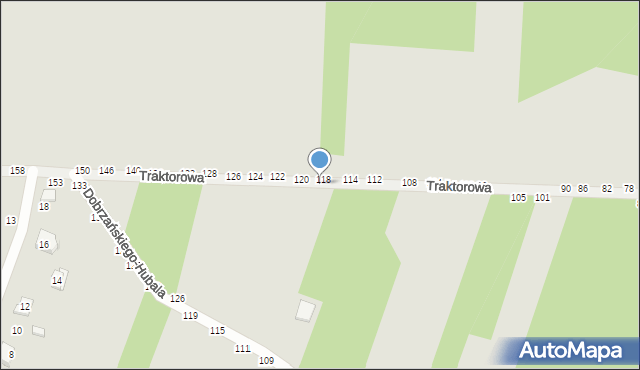 Radomsko, Traktorowa, 129, mapa Radomsko