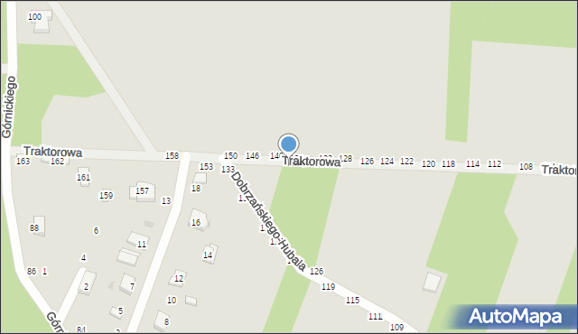 Radomsko, Traktorowa, 147, mapa Radomsko