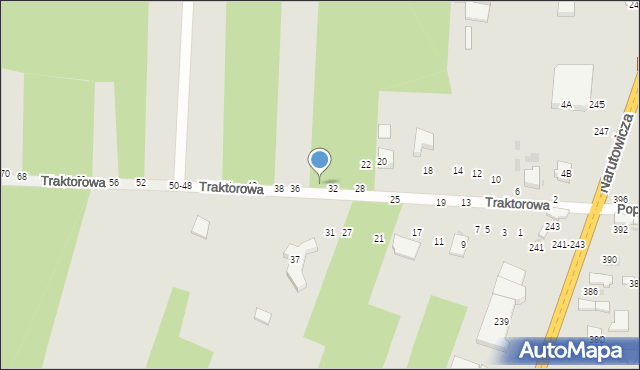 Radomsko, Traktorowa, 34, mapa Radomsko