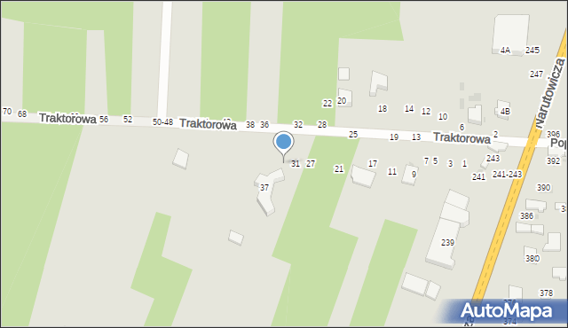 Radomsko, Traktorowa, 35, mapa Radomsko