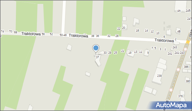 Radomsko, Traktorowa, 39, mapa Radomsko