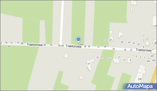 Radomsko, Traktorowa, 42, mapa Radomsko