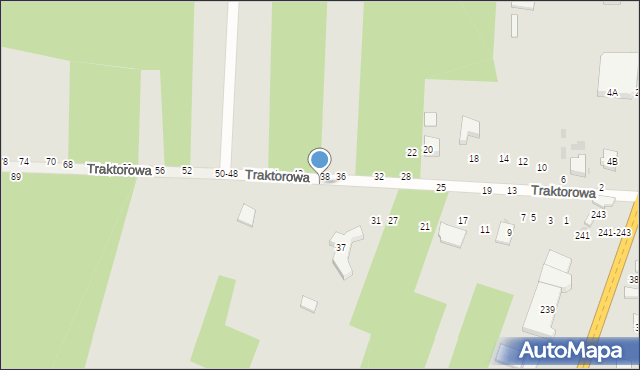 Radomsko, Traktorowa, 45, mapa Radomsko