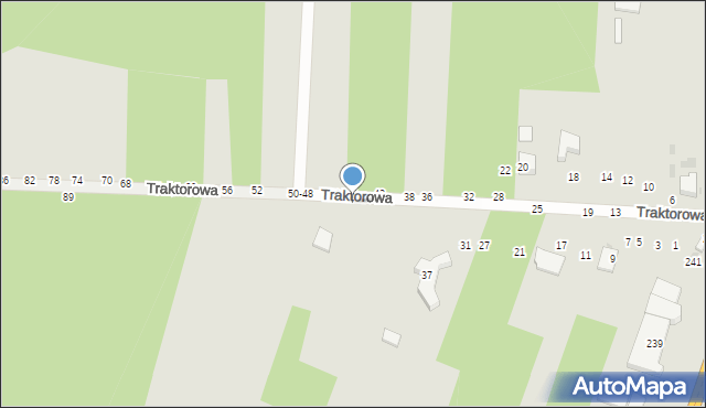 Radomsko, Traktorowa, 53, mapa Radomsko