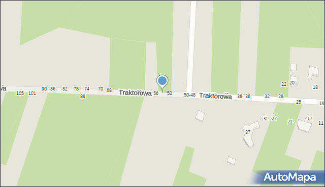 Radomsko, Traktorowa, 54, mapa Radomsko