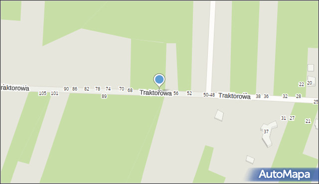 Radomsko, Traktorowa, 60, mapa Radomsko