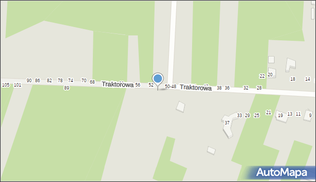 Radomsko, Traktorowa, 65, mapa Radomsko