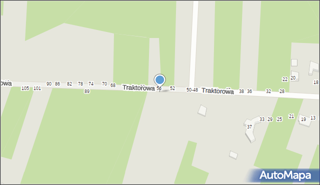Radomsko, Traktorowa, 69, mapa Radomsko