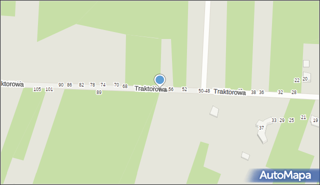 Radomsko, Traktorowa, 73, mapa Radomsko