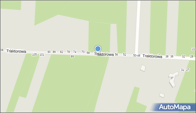 Radomsko, Traktorowa, 77, mapa Radomsko