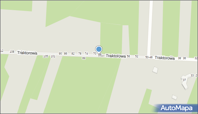 Radomsko, Traktorowa, 81, mapa Radomsko