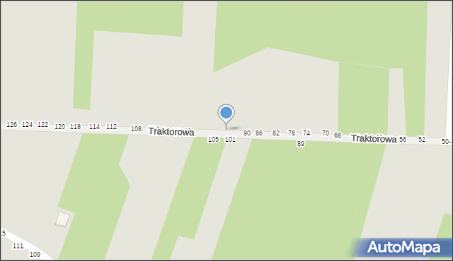 Radomsko, Traktorowa, 94, mapa Radomsko