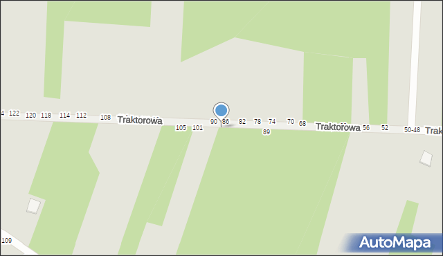 Radomsko, Traktorowa, 95, mapa Radomsko