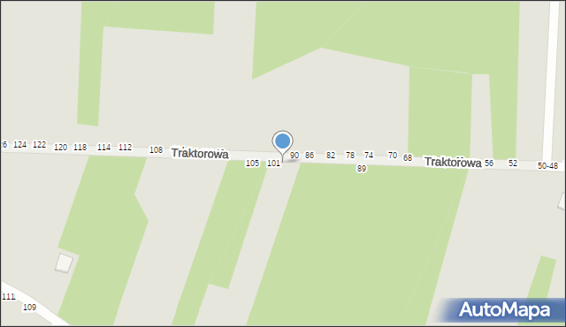 Radomsko, Traktorowa, 99, mapa Radomsko