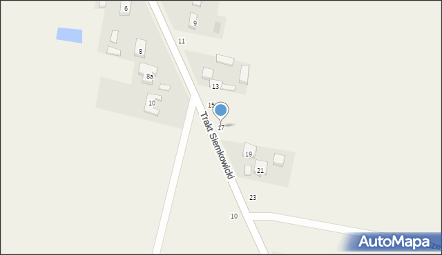 Radoszewice, Trakt Siemkowicki, 17, mapa Radoszewice