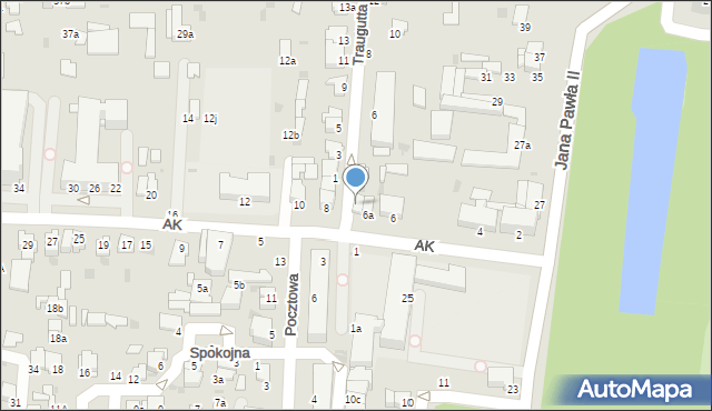 Radzyń Podlaski, Traugutta Romualda, gen., 2, mapa Radzyń Podlaski