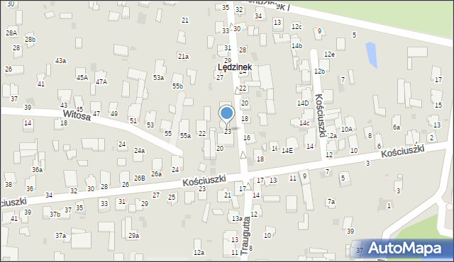 Radzyń Podlaski, Traugutta Romualda, gen., 23, mapa Radzyń Podlaski