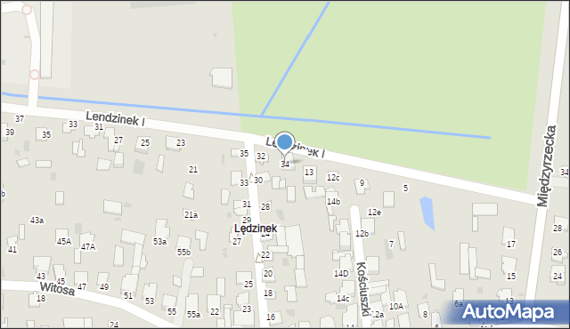 Radzyń Podlaski, Traugutta Romualda, gen., 34, mapa Radzyń Podlaski