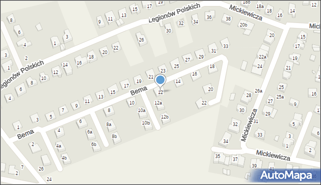 Rokietnica, Trakt Napoleoński, 28M, mapa Rokietnica