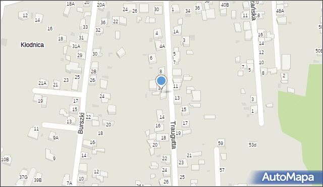 Ruda Śląska, Traugutta Romualda, gen., 12, mapa Rudy Śląskiej