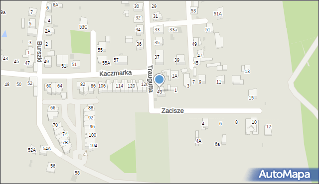 Ruda Śląska, Traugutta Romualda, gen., 43, mapa Rudy Śląskiej
