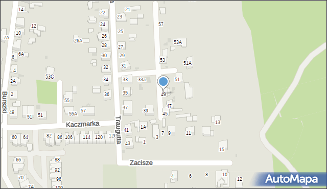 Ruda Śląska, Traugutta Romualda, gen., 49, mapa Rudy Śląskiej