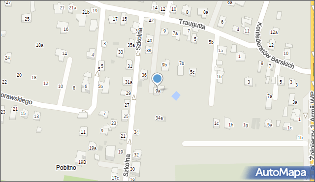 Rzeszów, Traugutta Romualda, gen., 9a, mapa Rzeszów