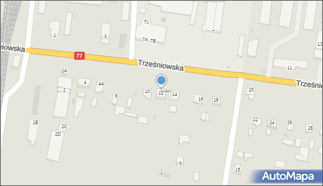 Sandomierz, Trześniowska, 12, mapa Sandomierza