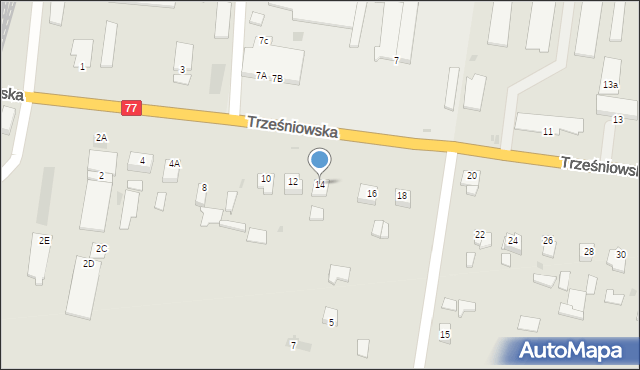 Sandomierz, Trześniowska, 14, mapa Sandomierza