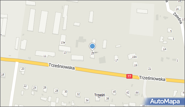 Sandomierz, Trześniowska, 15, mapa Sandomierza