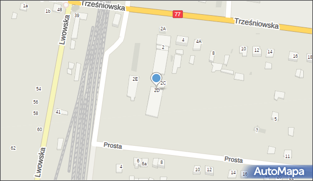 Sandomierz, Trześniowska, 2D, mapa Sandomierza
