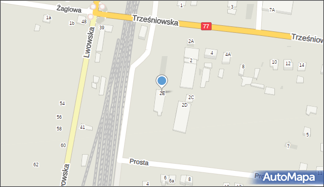 Sandomierz, Trześniowska, 2E, mapa Sandomierza