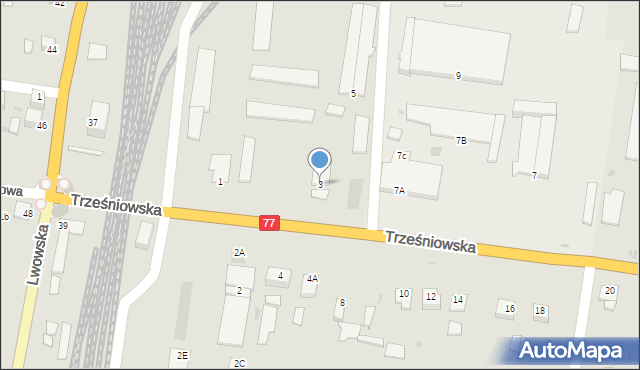 Sandomierz, Trześniowska, 3, mapa Sandomierza
