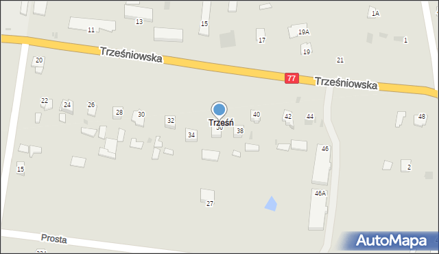 Sandomierz, Trześniowska, 36, mapa Sandomierza