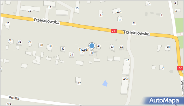 Sandomierz, Trześniowska, 38, mapa Sandomierza