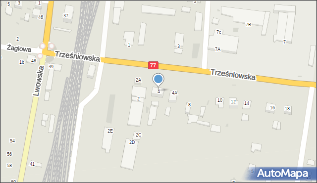 Sandomierz, Trześniowska, 4, mapa Sandomierza