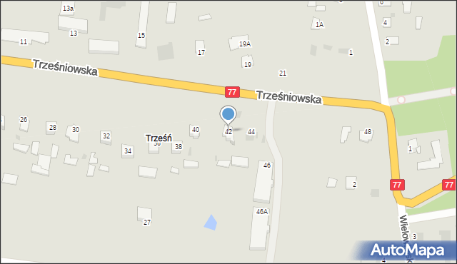Sandomierz, Trześniowska, 42, mapa Sandomierza